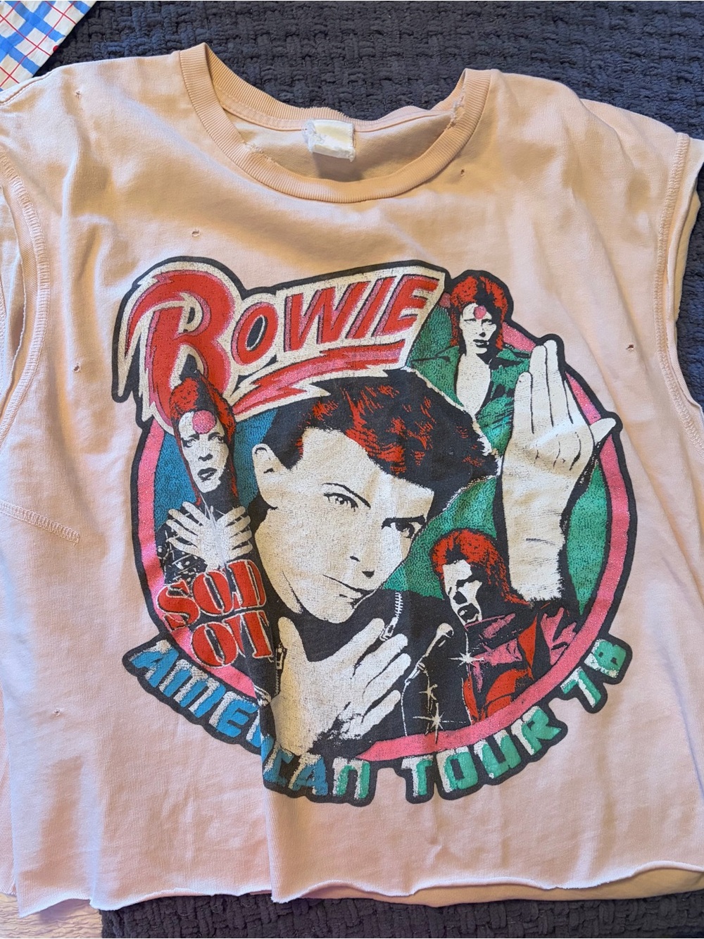 David Bowie Pink Graphic Kids Tee